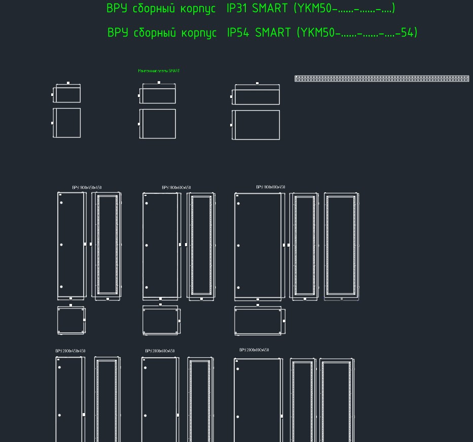 корпуса электрощитов IEK